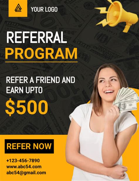 Referral Program Flyer Template