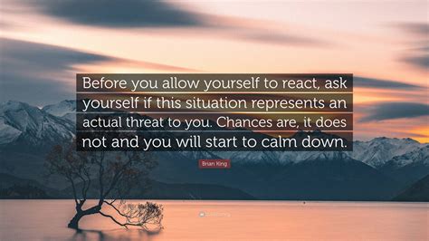 Reflect Before you react or reply