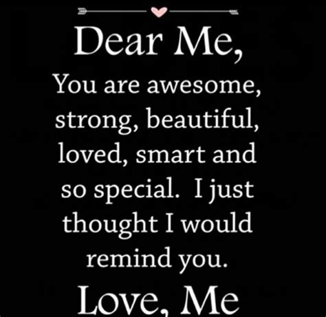 Reflection on Dear Me Quotes