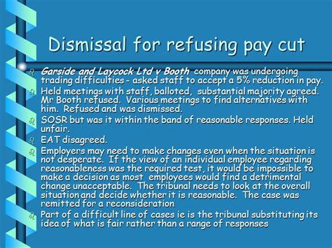 Refusing the Pay Cut