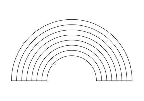 Regenbogen Vorlage
