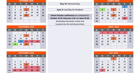 Region 14 Calendar