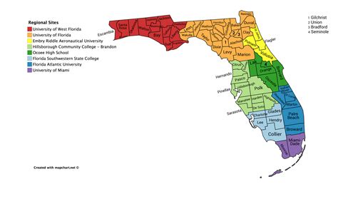 Regional Map Of Florida