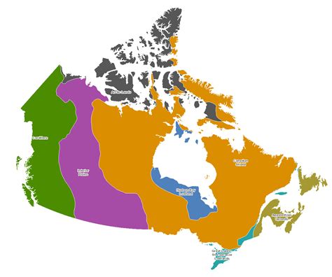 Map Of Canada Labeled With Provinces And Territories Maps of the World