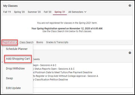 Register For Classes Using My ASU