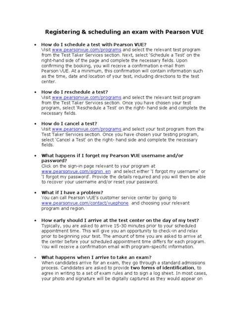 Registering and Scheduling Your Test