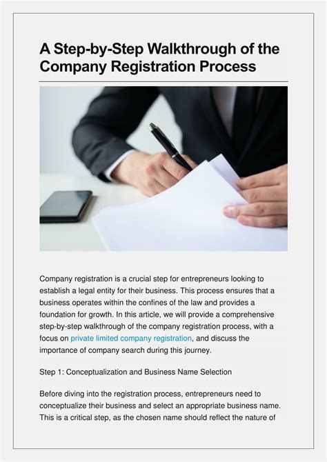 Registration Process Walkthrough