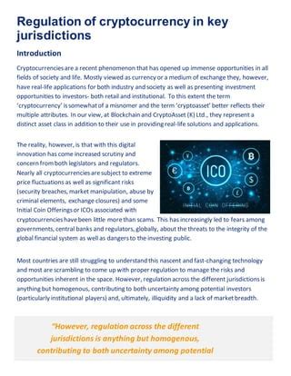 Regulators discussing crypto market manipulation