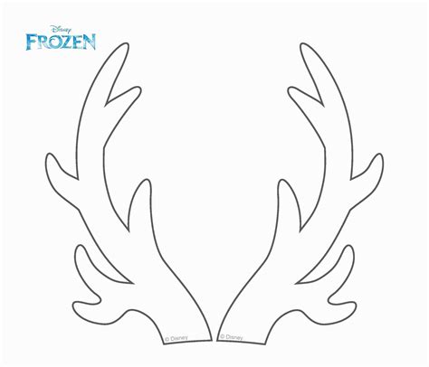 Reindeer Antler Template Printable Free