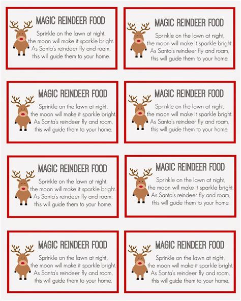 Reindeer Food Printable Pdf