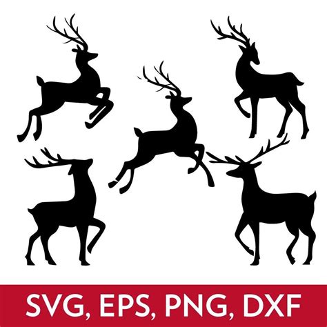 Download Reindeer 05 Svg | Png | Ai... For Crafts
