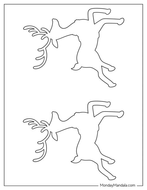 Reindeer Cutouts Template