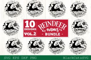 Download Reindeer Names Bundle 40 Designs SVG Images