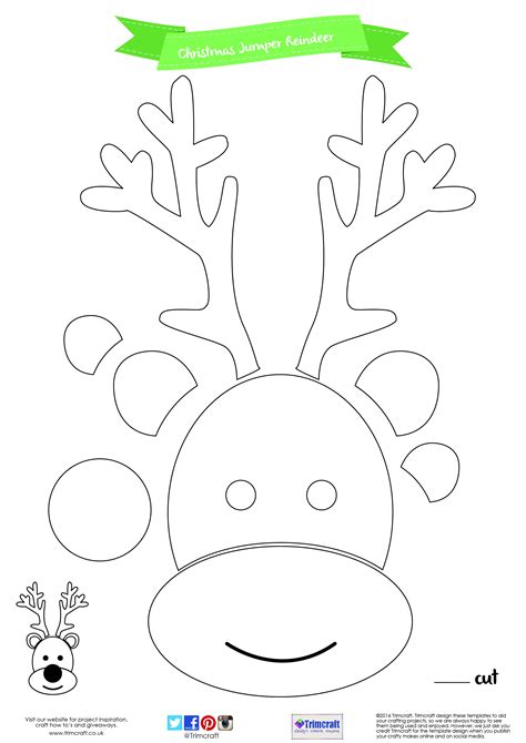 Reindeer Printable Template