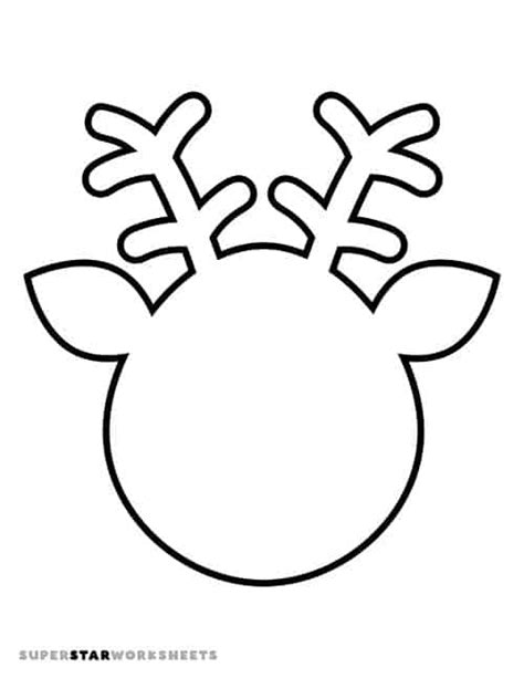 Reindeer Templates For Christmas