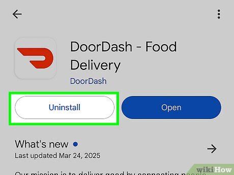 Reinstall DoorDash