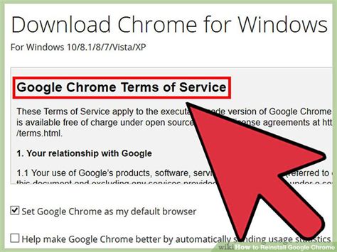 Reinstall Google Chrome