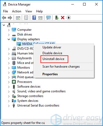 Reinstall Graphics Drivers