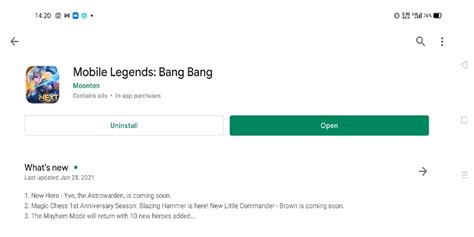 Ilustrasi Reinstall Game Mobile Legends