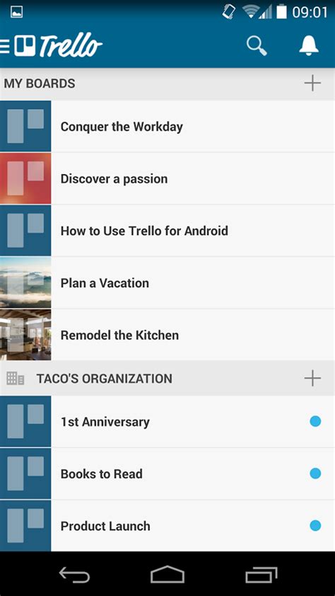 Reinstalling Trello on Android