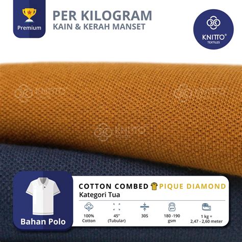 Rekomendasi Kain Combed Diamond: Bahan Yang Nyaman Dan Awet