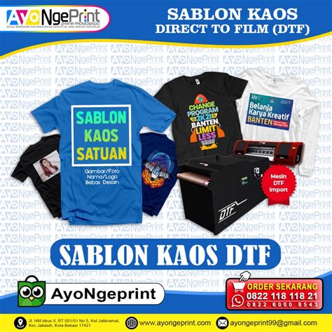 Rekomendasi Sablon Kaos Satuan Bekasi