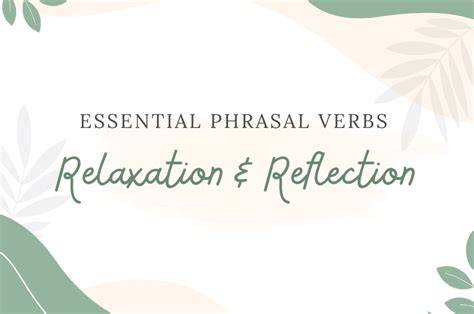 Relaxation reflection