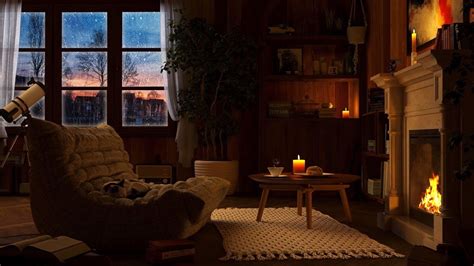 Relaxing living room scene