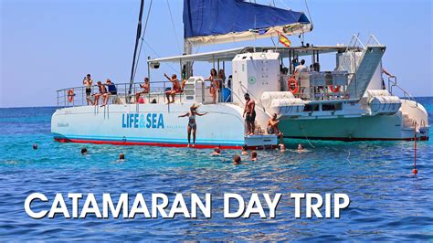 Relaxing catamaran trip