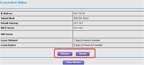 Release &amp; Renew IP Address On a Router