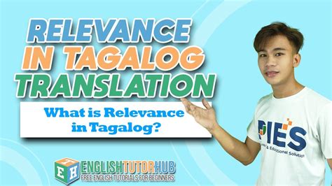Relevance Meaning Tagalog