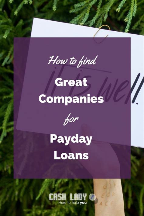 Reliable Payday Loans Companies
