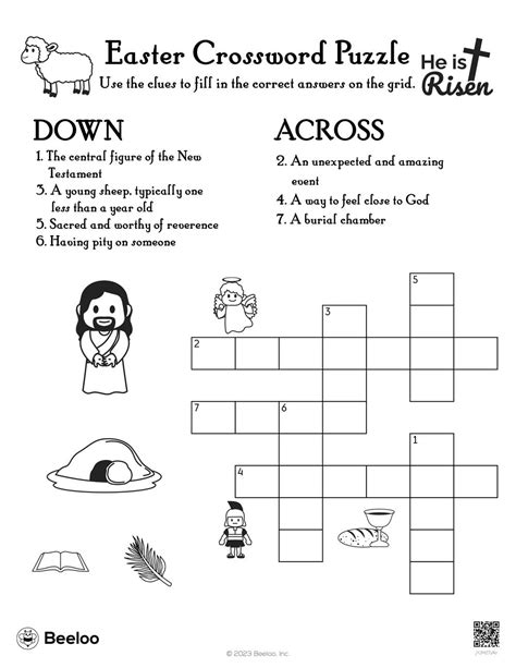 Religious Easter Puzzles Printable Worksheets