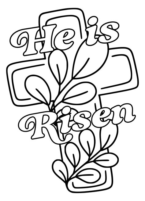 Religious Childrens Easter Coloring Pages