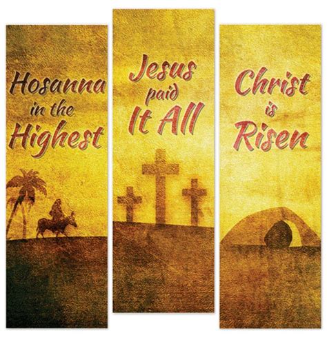 Religious Easter Banners
