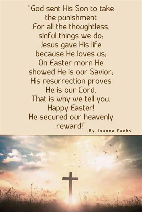 Religious Easter Poems For Church