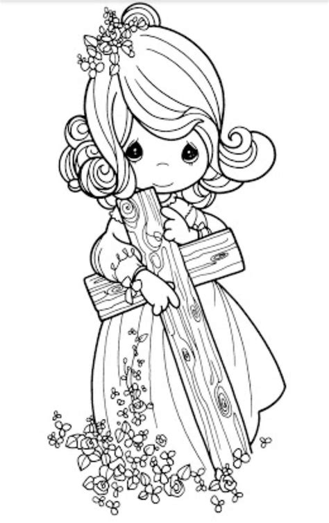Religious Precious Moments Coloring Pages