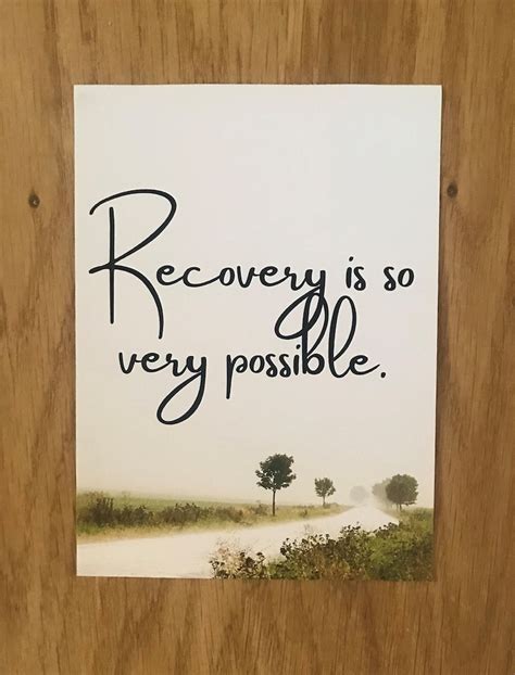 Remembering that Recovery is Possible