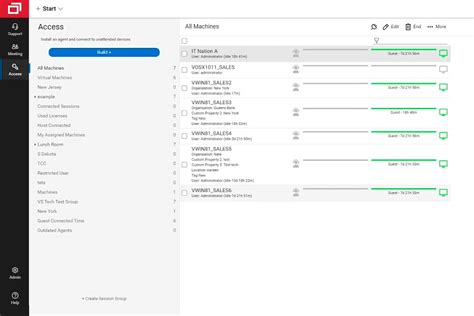 Remote Desktop Software Interface