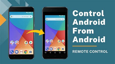 Remotely Control an Android Smartphone from Another Android Smartphone