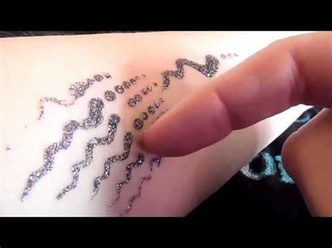 DIY How to Apply Glitter Tattoos (So Much Cooler Than