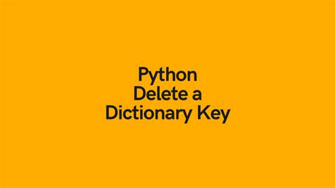 Remove Keys From Dict Python