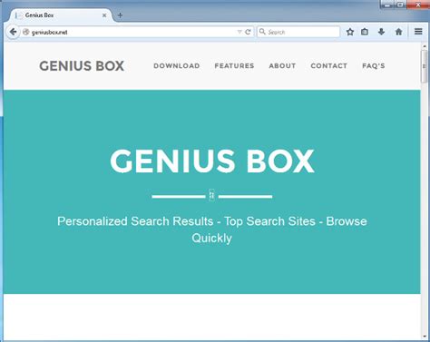 Remove Genius Box from your PC