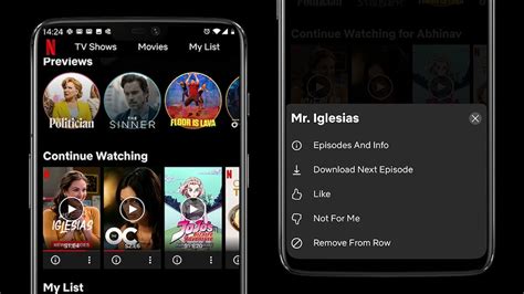 Remove Continue Watching Titles on Netflix on Android
