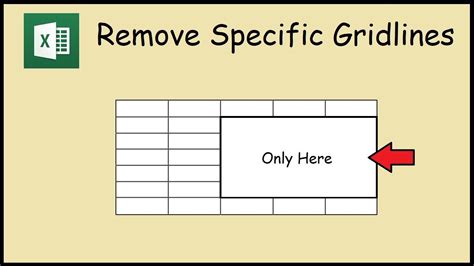 Remove Gridlines From Specific Rows or Columns in Excel