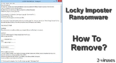 Remove Locky ransomware from your computer