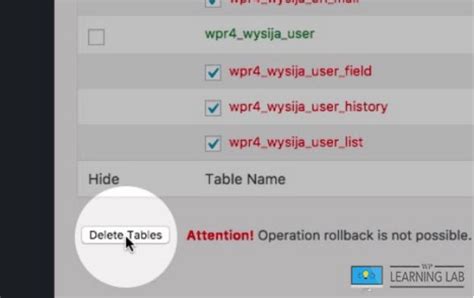 Remove Orphaned Tables from Your Database
