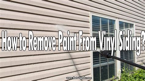 Removing Paint from Vinyl Siding