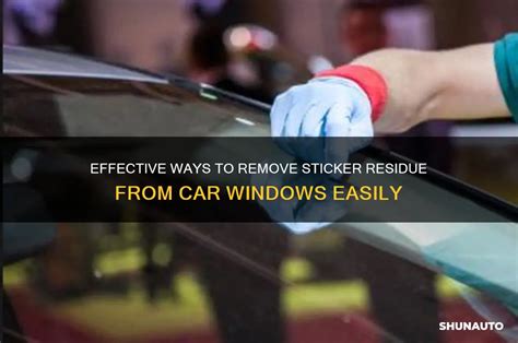 Remove Residue From Car Windows