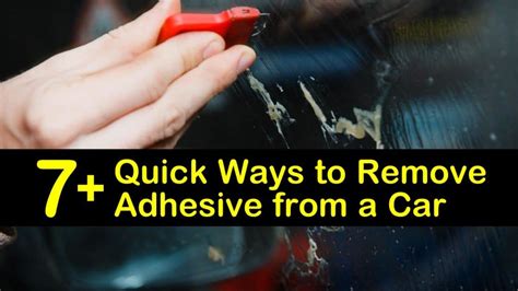 Remove Sticker Adhesive From Car